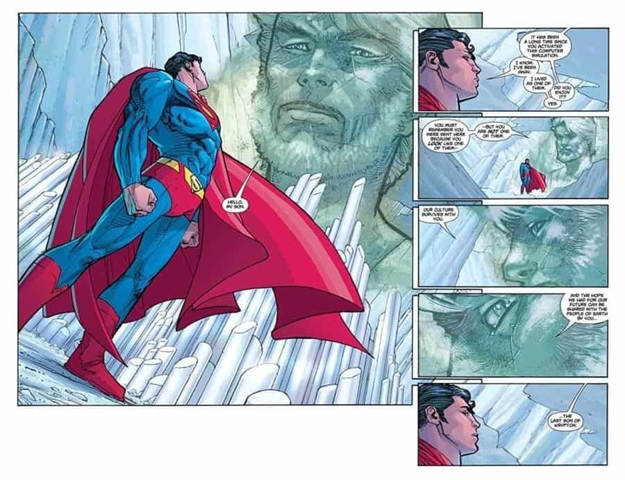 Superman in Fortress of Solitude